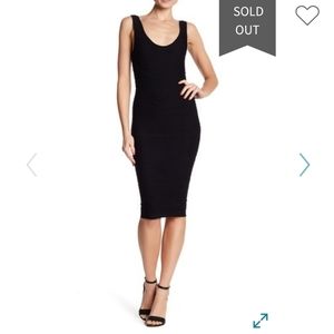 BEBE | Textured Bodycon Sleeveless Scoop Dress